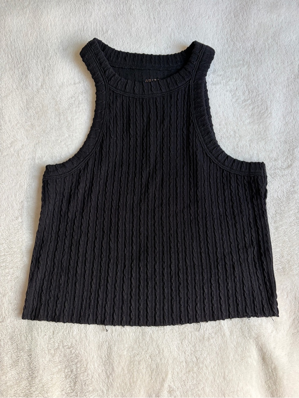 Arizona Jean Co Women’s Black Ribbed Tank Top
